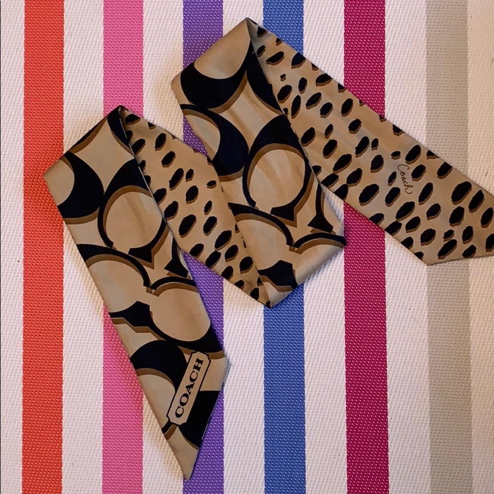 Cute Coach Silk Scarf